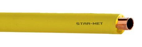 Tubo rame rivestito in Pe stellare giallo per impianti sottotraccia di gas domestico e1638877557539